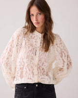 Summum Women Blouse Flowerlace in Ivory - 2s3191-12300