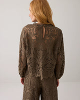 Summum Woman Blouse Lace in Dark Camo - 2s3220-12182