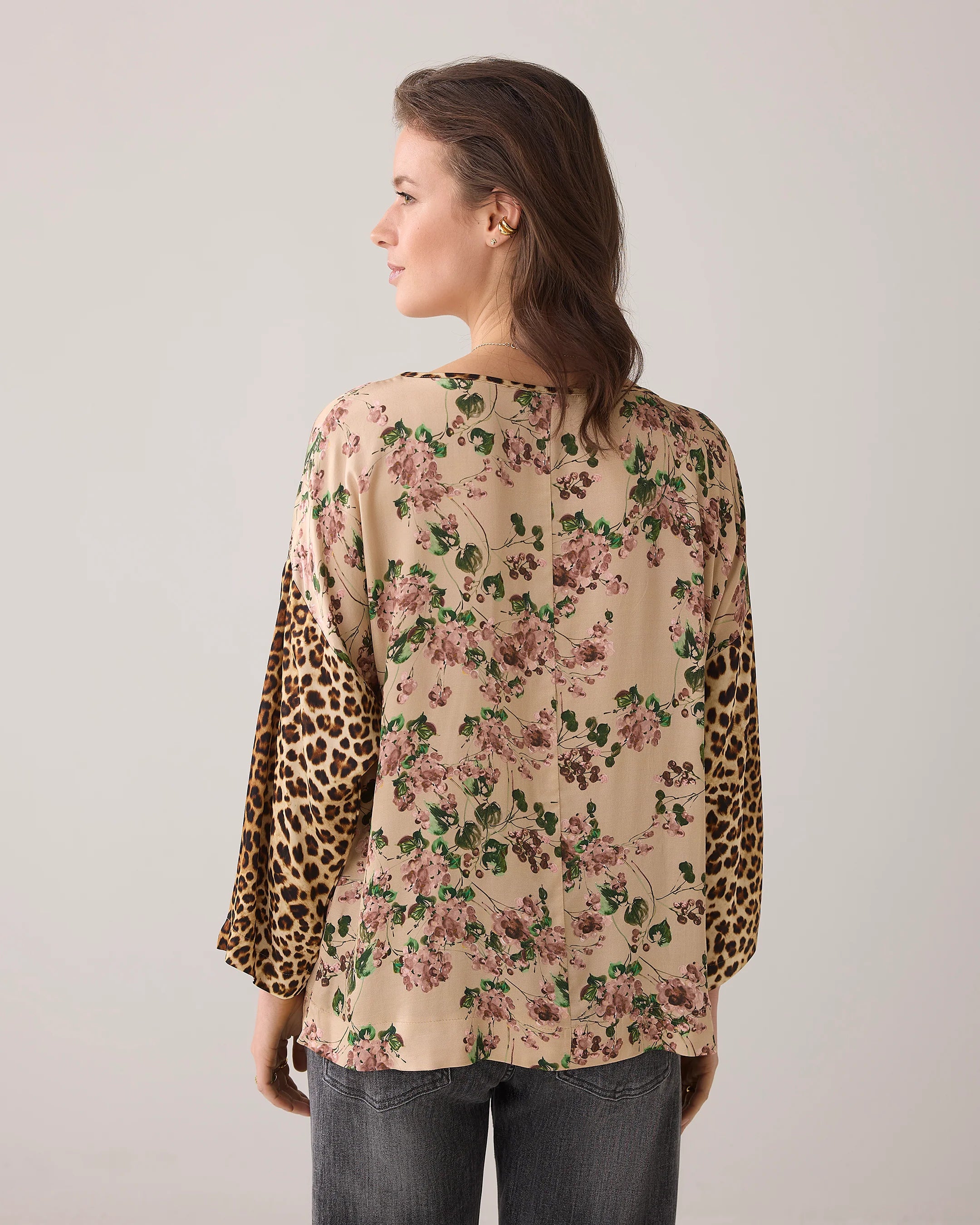 Summum Woman Flower Print Top - 2s3263-12175