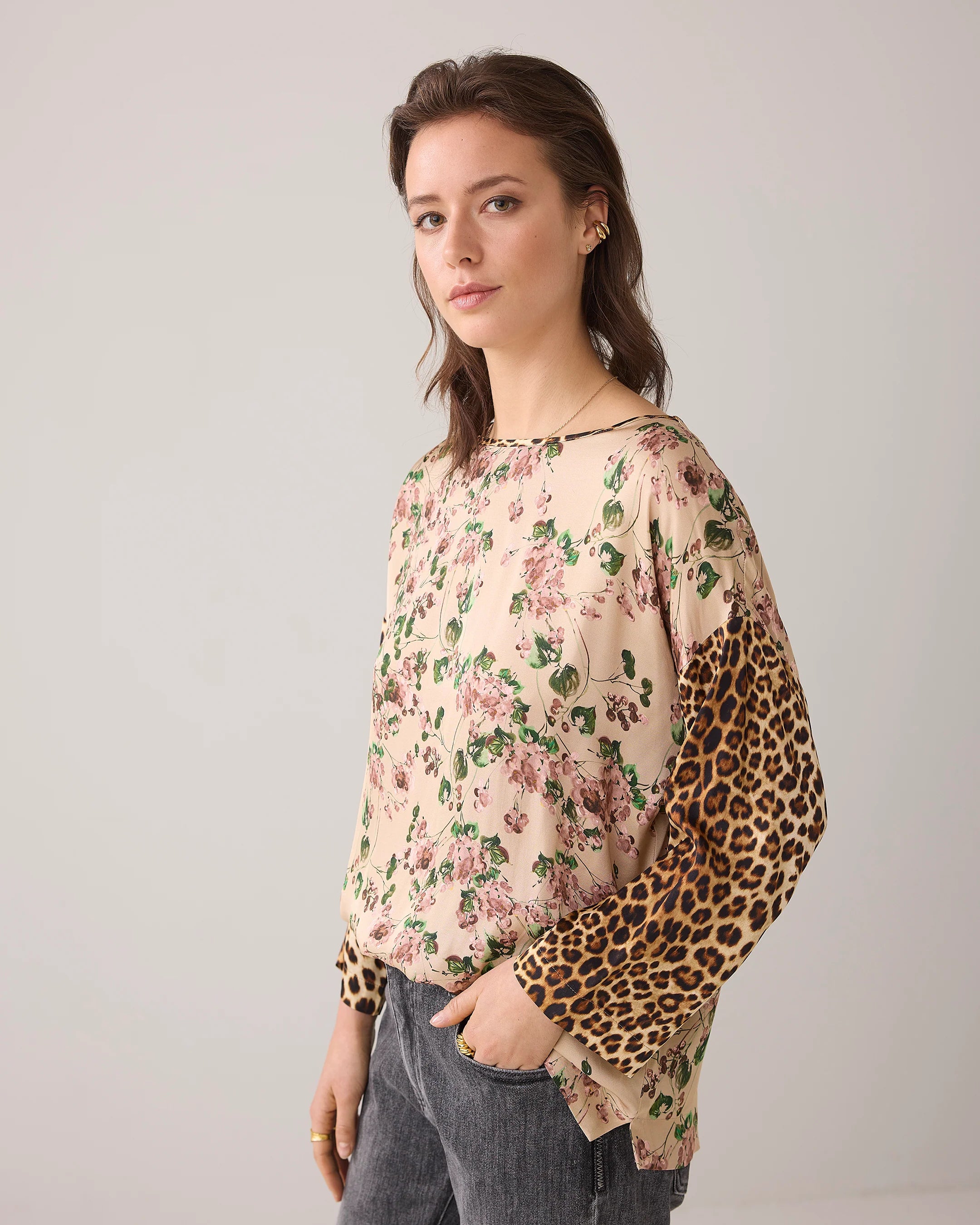 Summum Woman Flower Print Top - 2s3263-12175