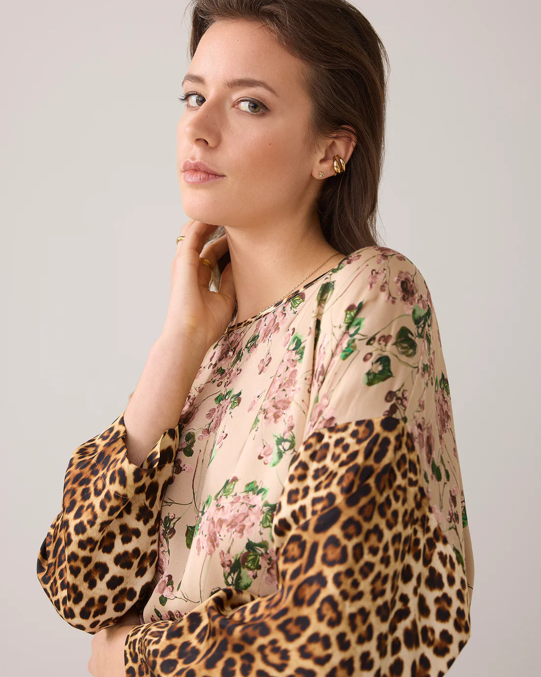 Summum Woman Flower Print Top - 2s3263-12175