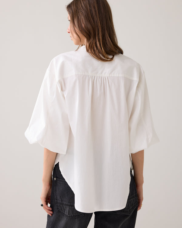 Summum Women Blouse Cotton Stretch in Off White - 2s3325-12310