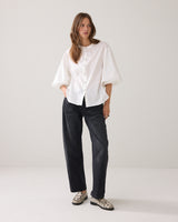 Summum Women Blouse Cotton Stretch in Off White - 2s3325-12310