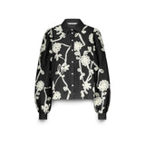 Summum Woman Blouse Tape Pattern Voile in Black - 2s3327-12292