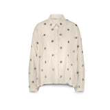 Summum Woman Blouse Scattered Embro in Ivory - 2s3328-12012