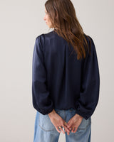 Summum Women Top Heavy Silky Touch in Midnight Blue - 2s3331-12084