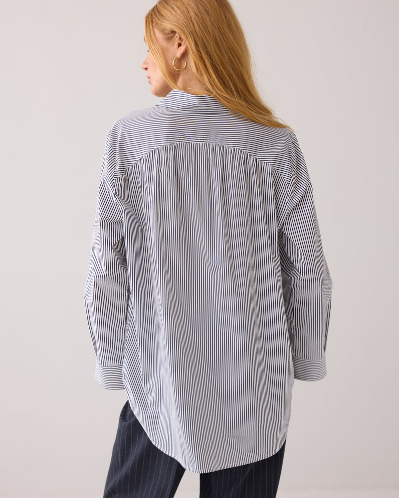 Summum Women Blouse Stripe in Midnight Blue - 2s3336-12166