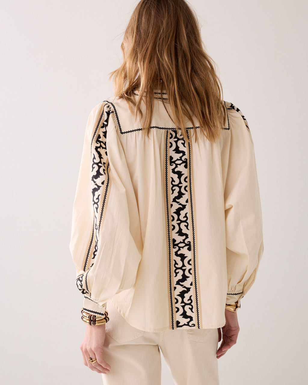Summum Woman Blouse Embro Crispy Pop in Ivory - 2s3342-12312