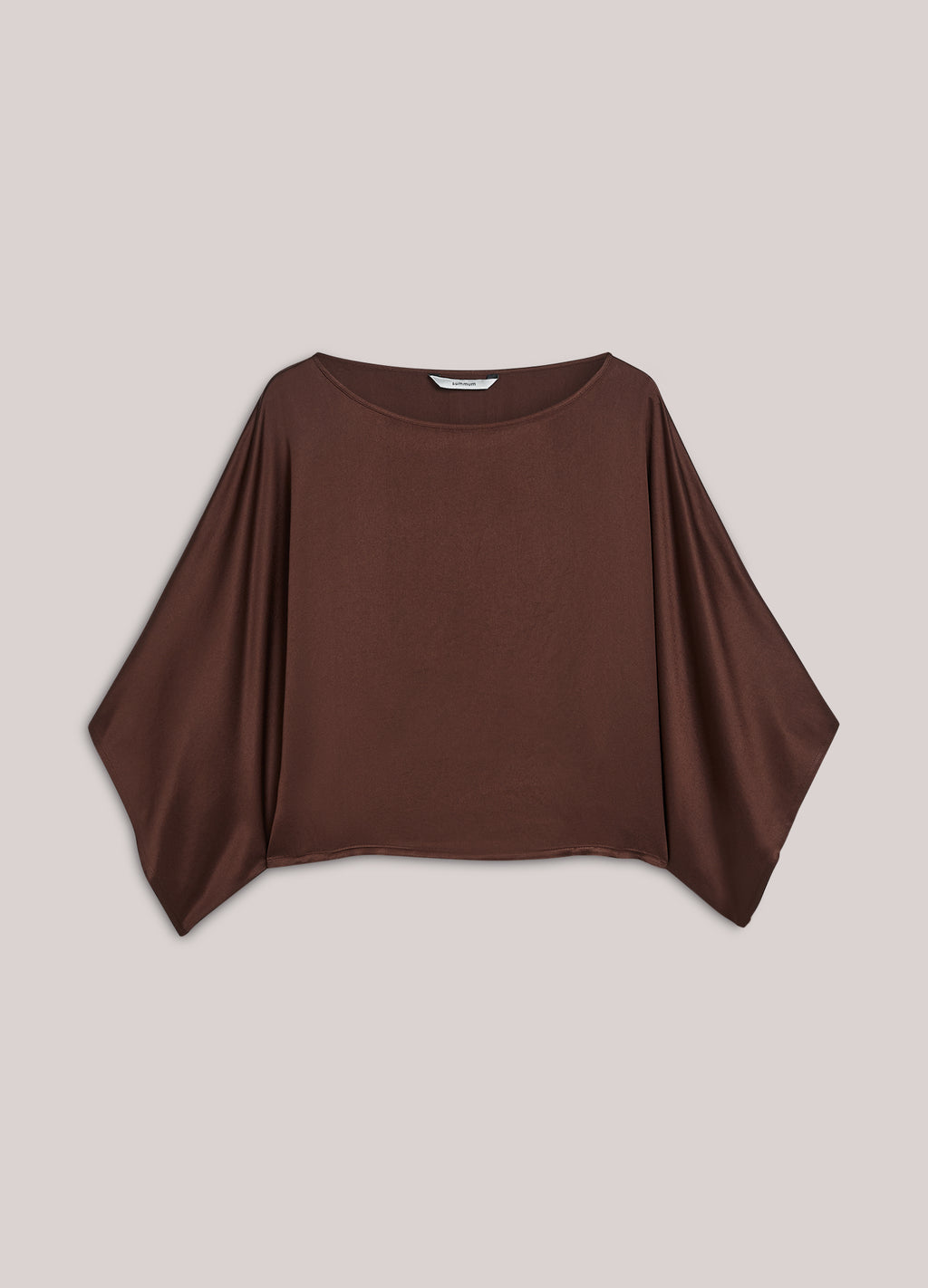 Summum Woman Top Heavy Silky Touch Top in Coffee - 2s3402-12084