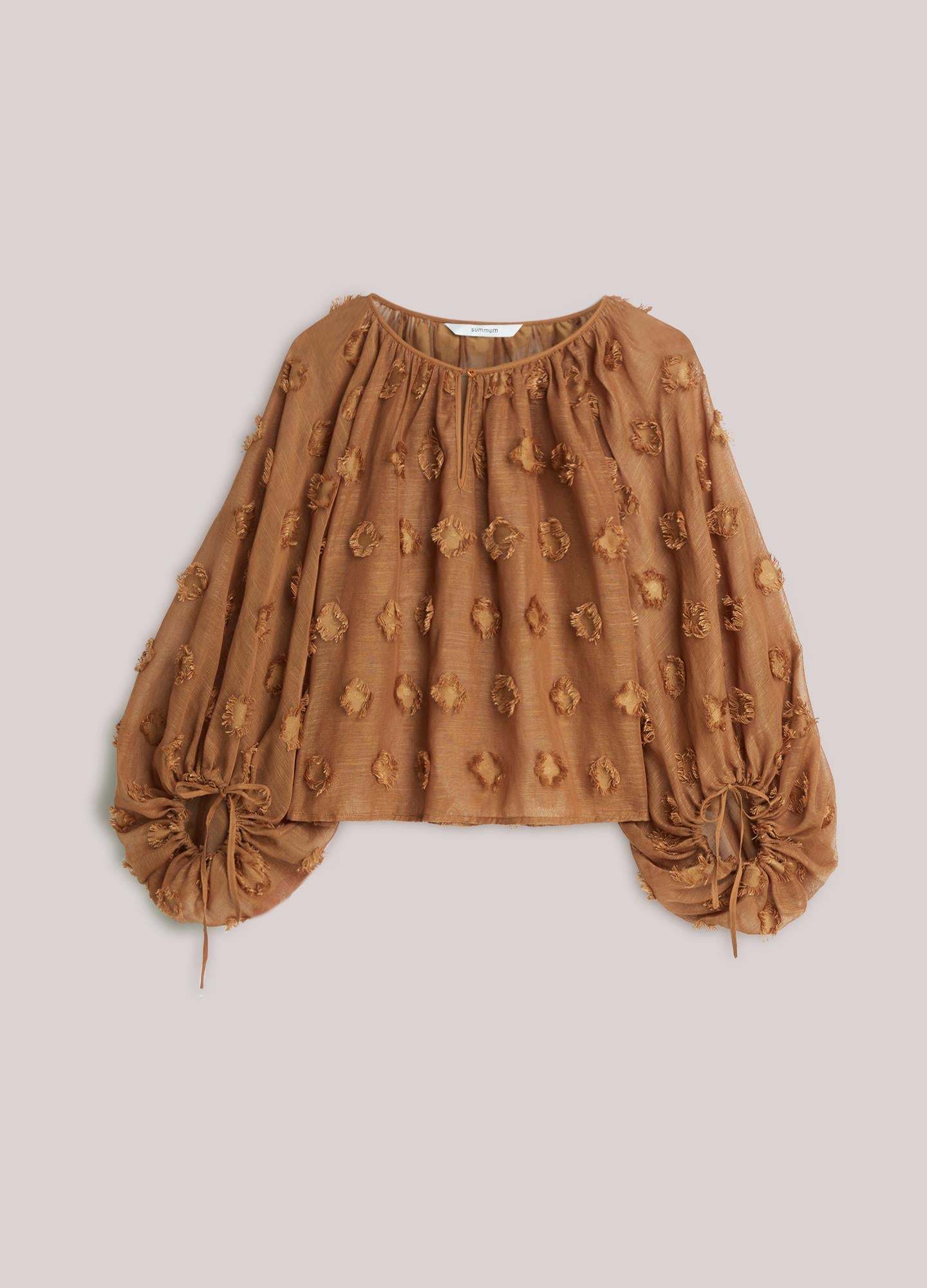 Summum Woman Top 3D Blouse in Cinnamon - 2S3408-12413