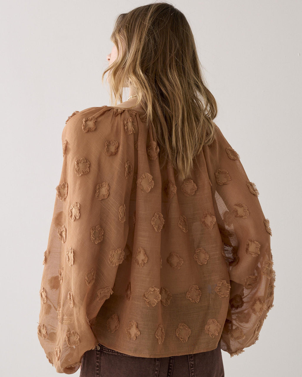 Summum Woman Top 3D Blouse in Cinnamon - 2S3408-12413