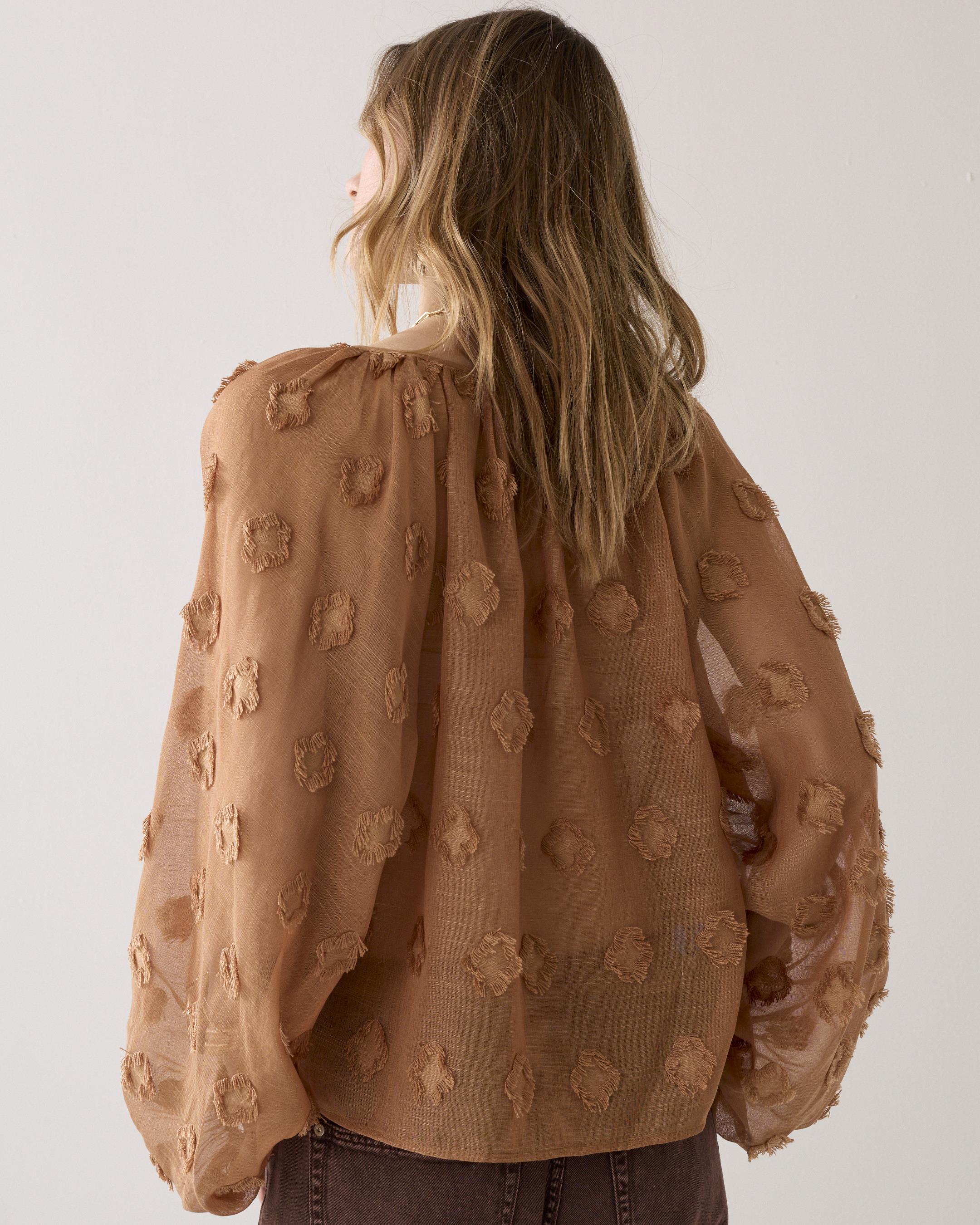 Summum Woman Top 3D Blouse in Cinnamon - 2S3408-12413