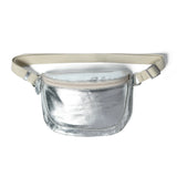 Bell & Fox Laine Cross Body Bag in Silver Foil Canvas