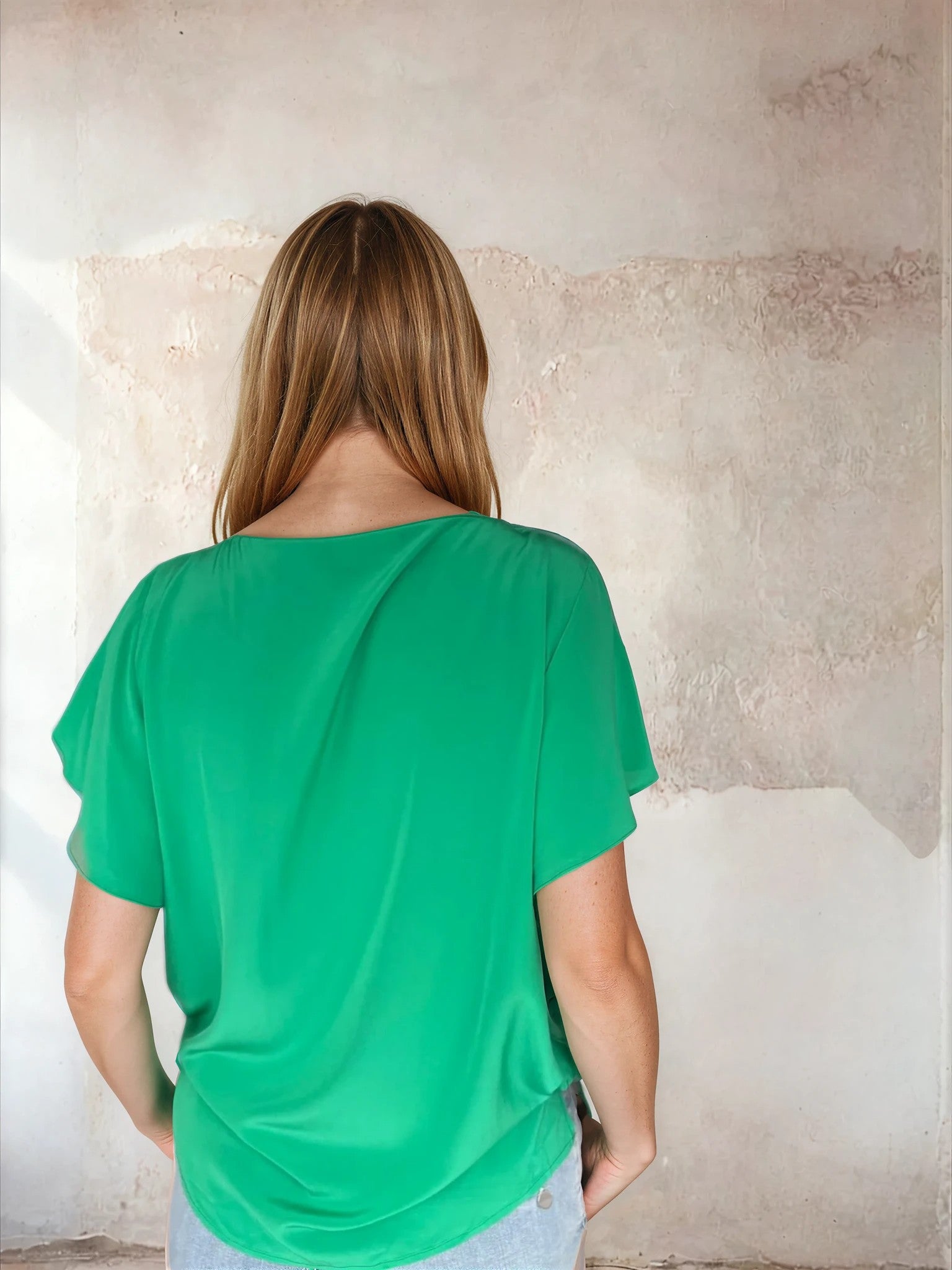 Sirens - Berry Blouse in Green