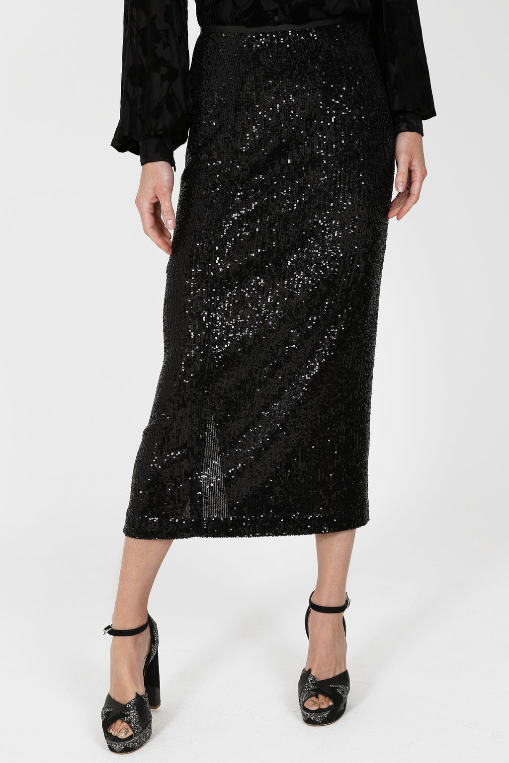 Sirens-Madrid Skirt black sequins