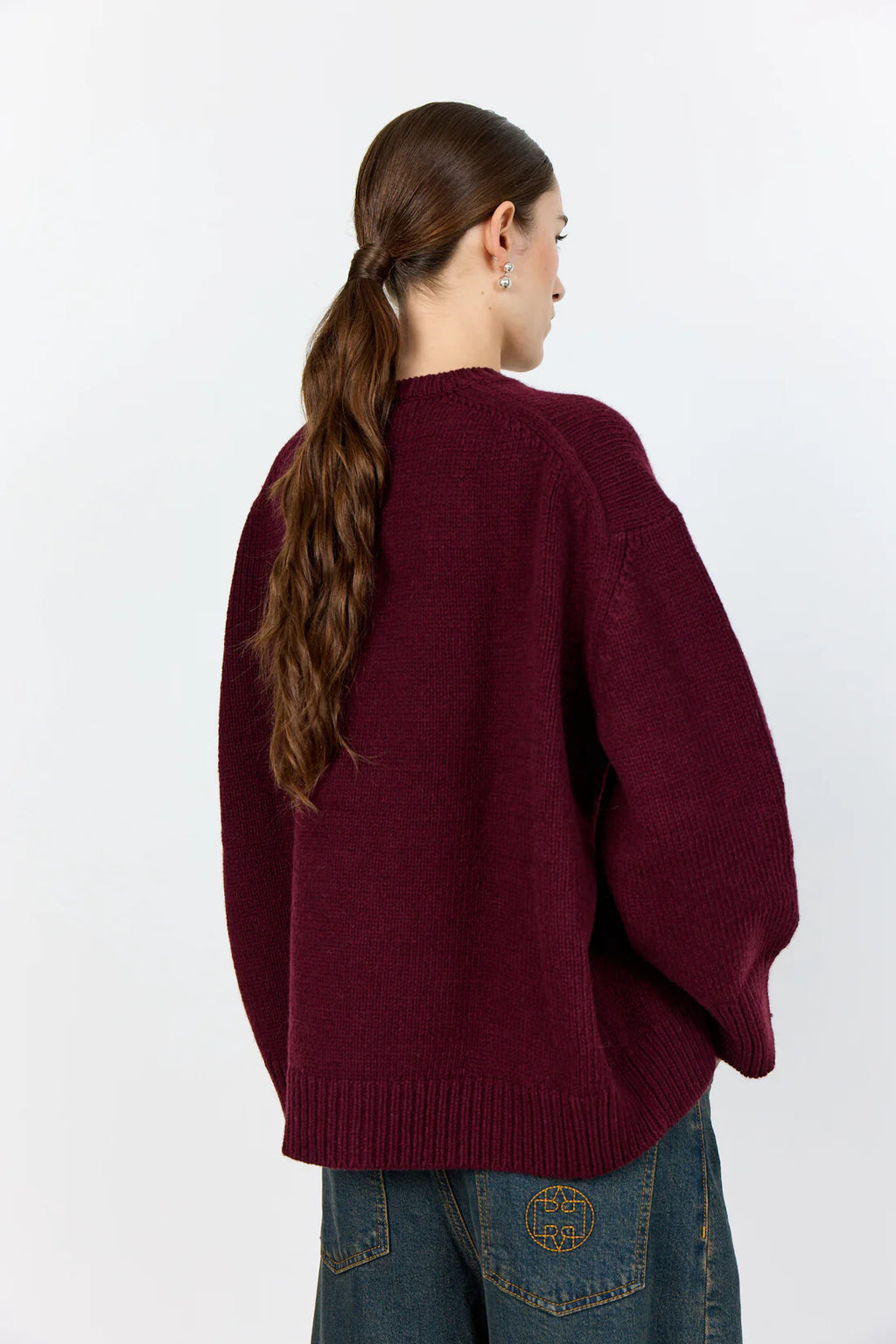 Levete Room Perle Cashmere Knit in Bordeaux - 301428