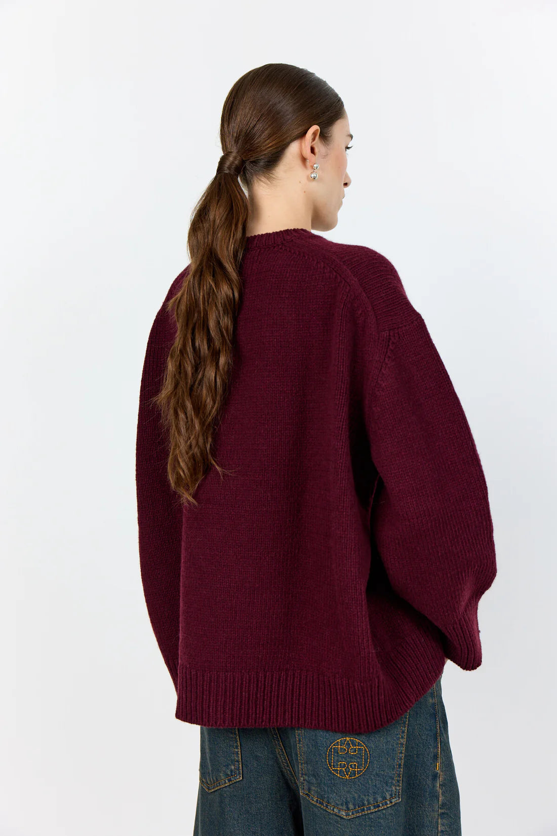 Levete Room Perle Cashmere Knit in Bordeaux - 301428