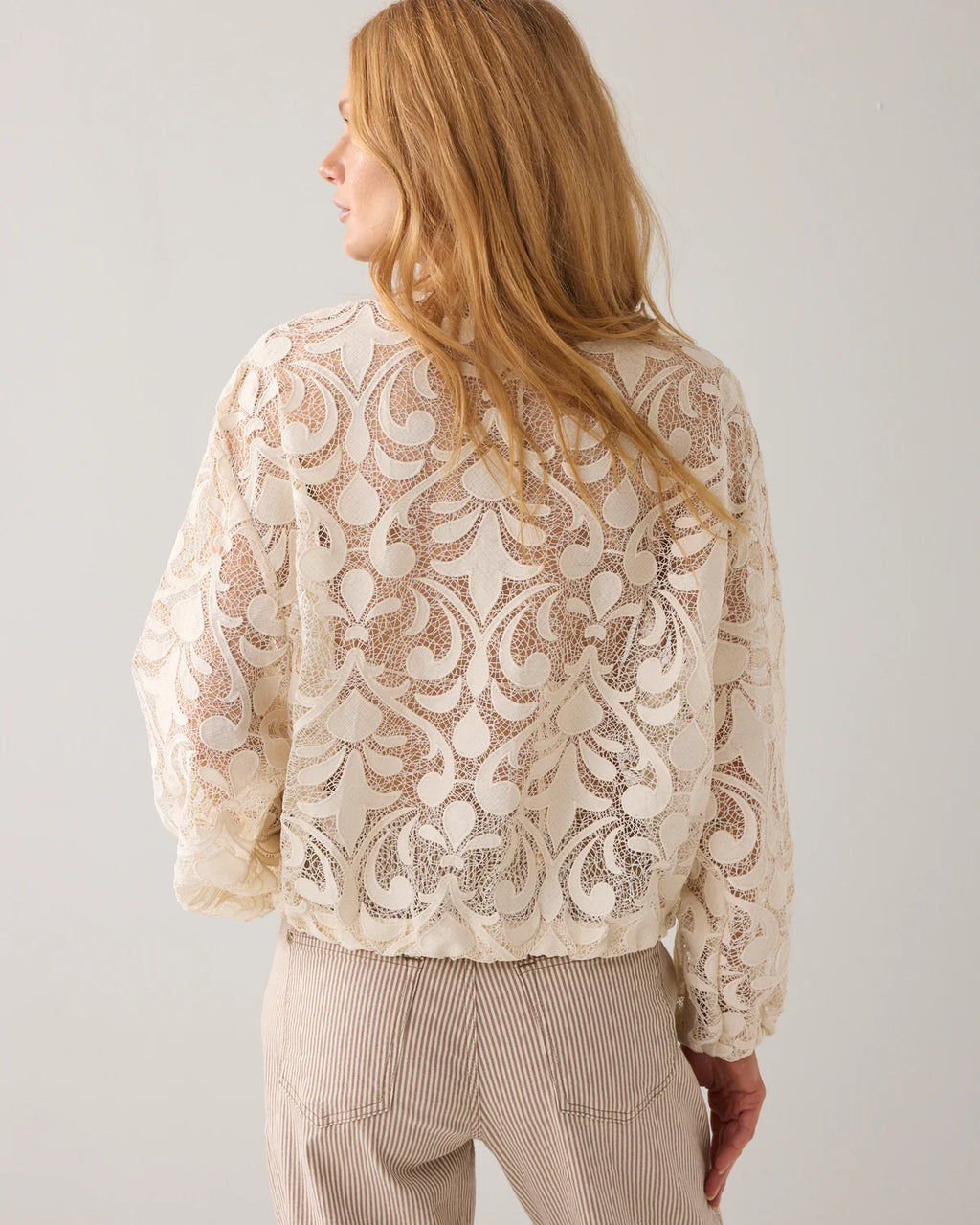 Summum Woman Ivory Lace Jacket - 1s1298-12182