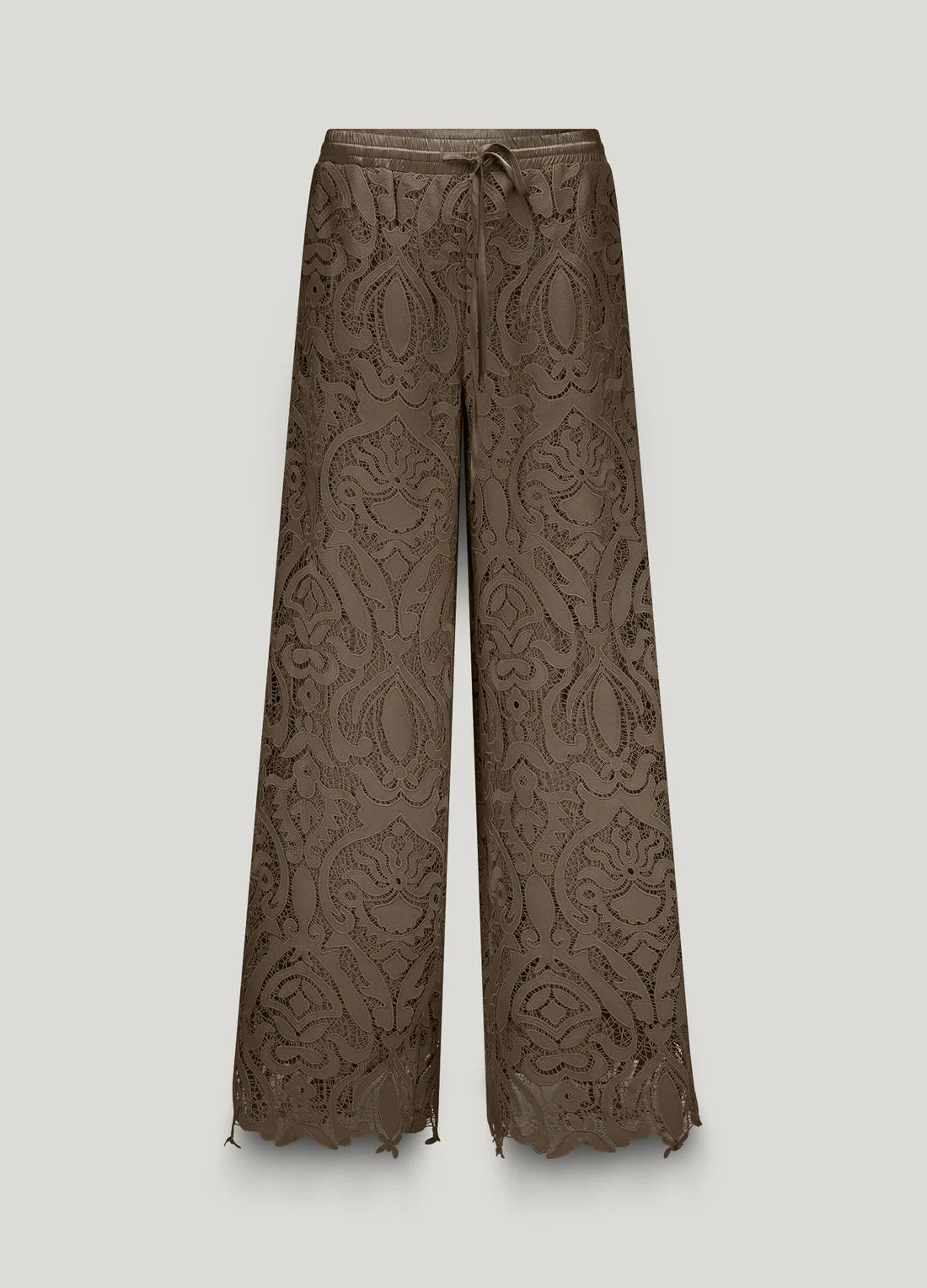 Summum Woman Lace Trousers in Dark Camo - 4s2734-12182