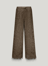 Summum Woman Lace Trousers in Dark Camo - 4s2734-12182