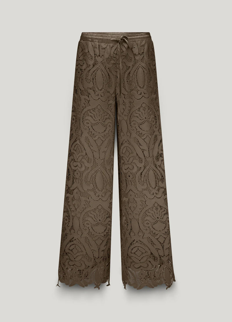 Summum Woman Lace Trousers in Dark Camo - 4s2734-12182