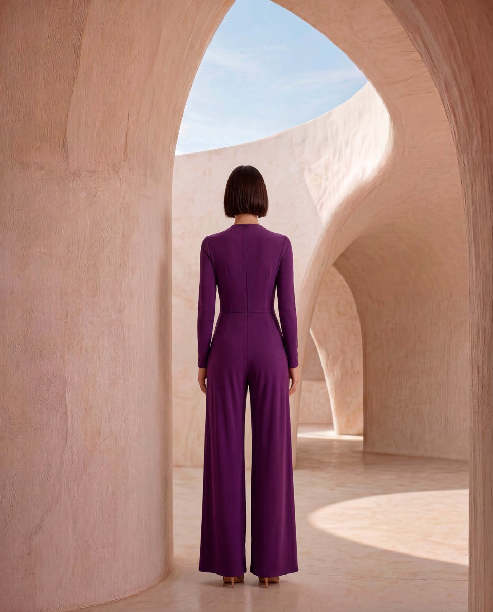 Carla Ruiz Purple Jumpsuit