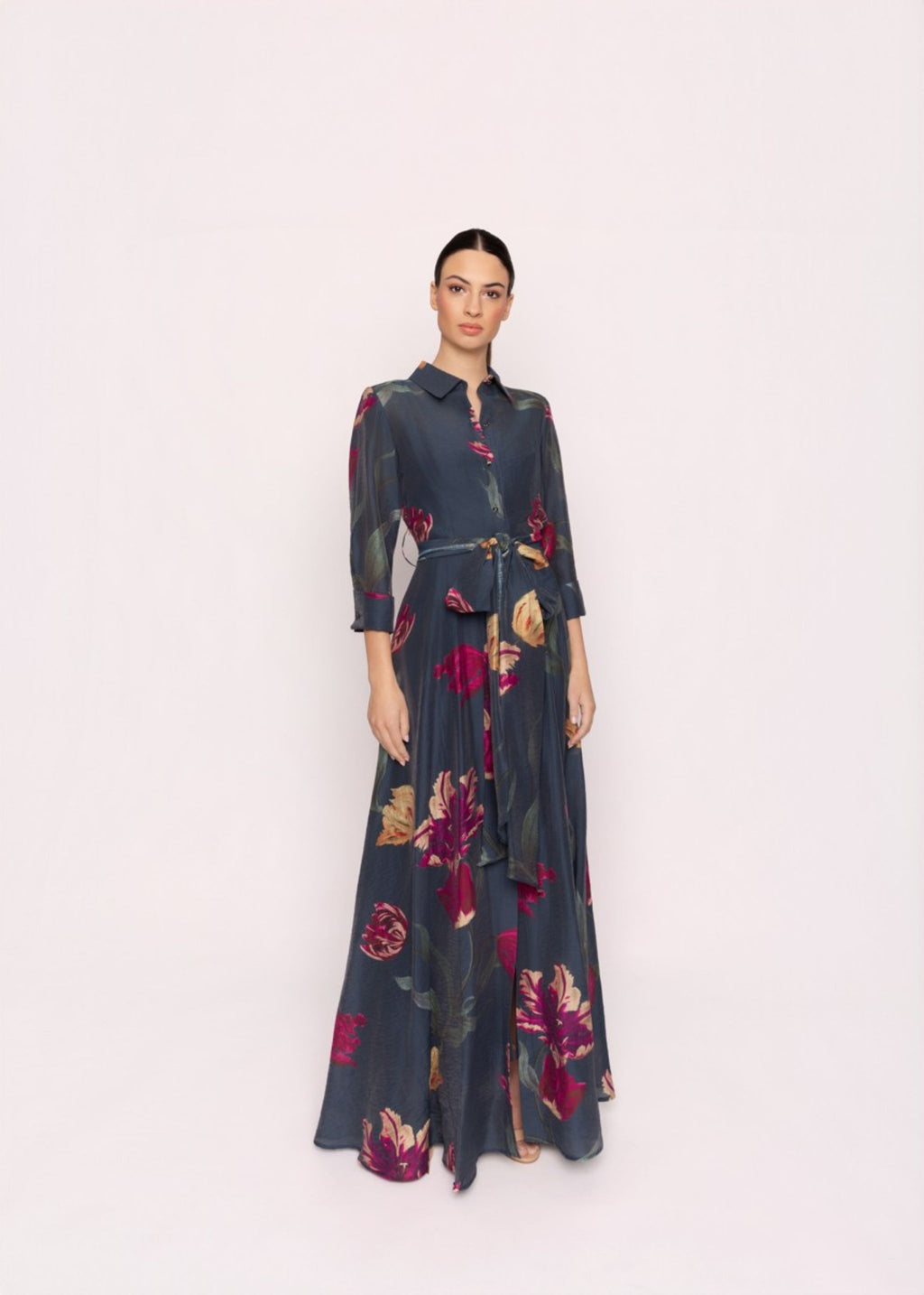 Carla Ruiz Women's Shirtwaist Dress in Navy