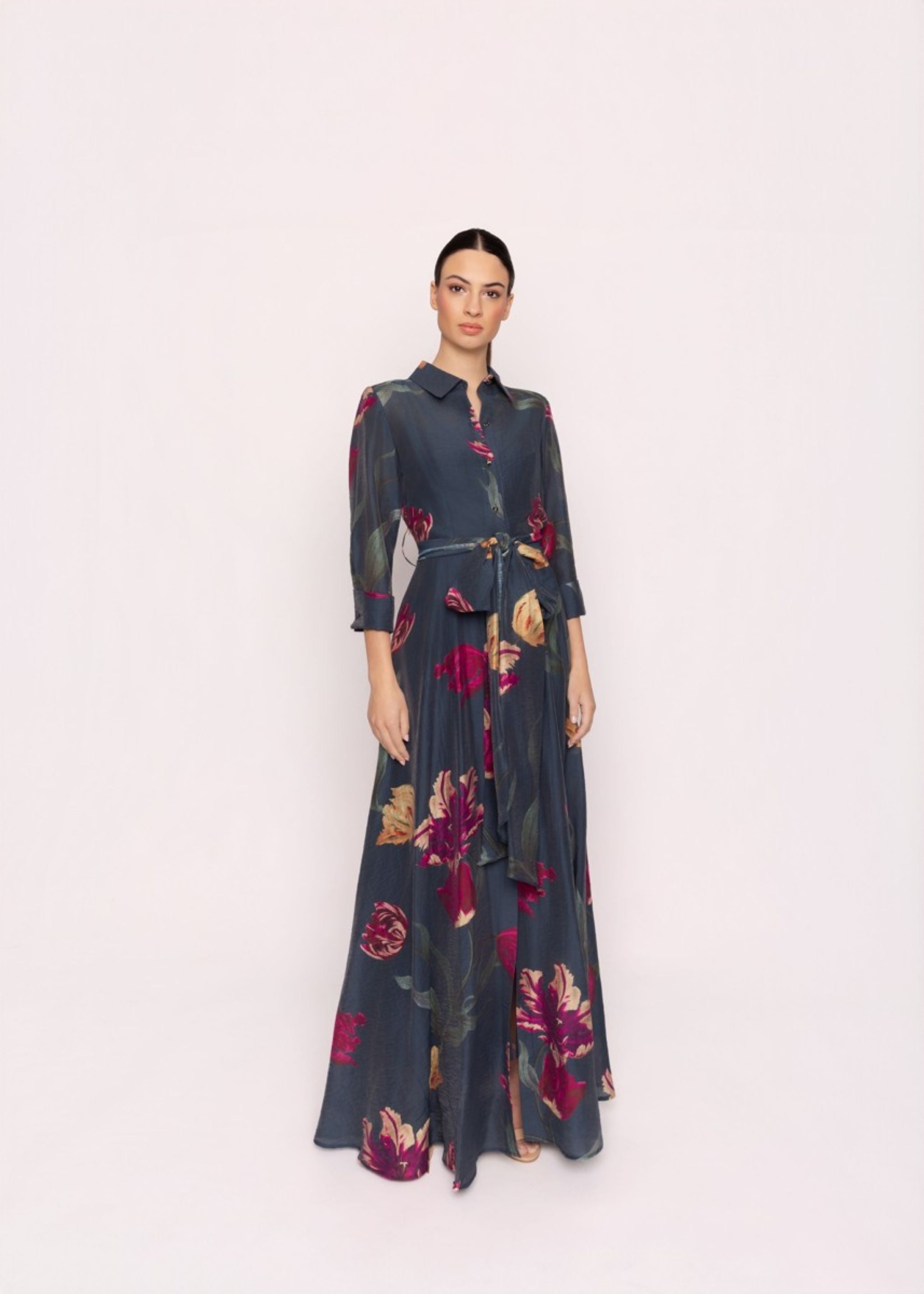 Carla Ruiz Women's Shirtwaist Dress in Navy