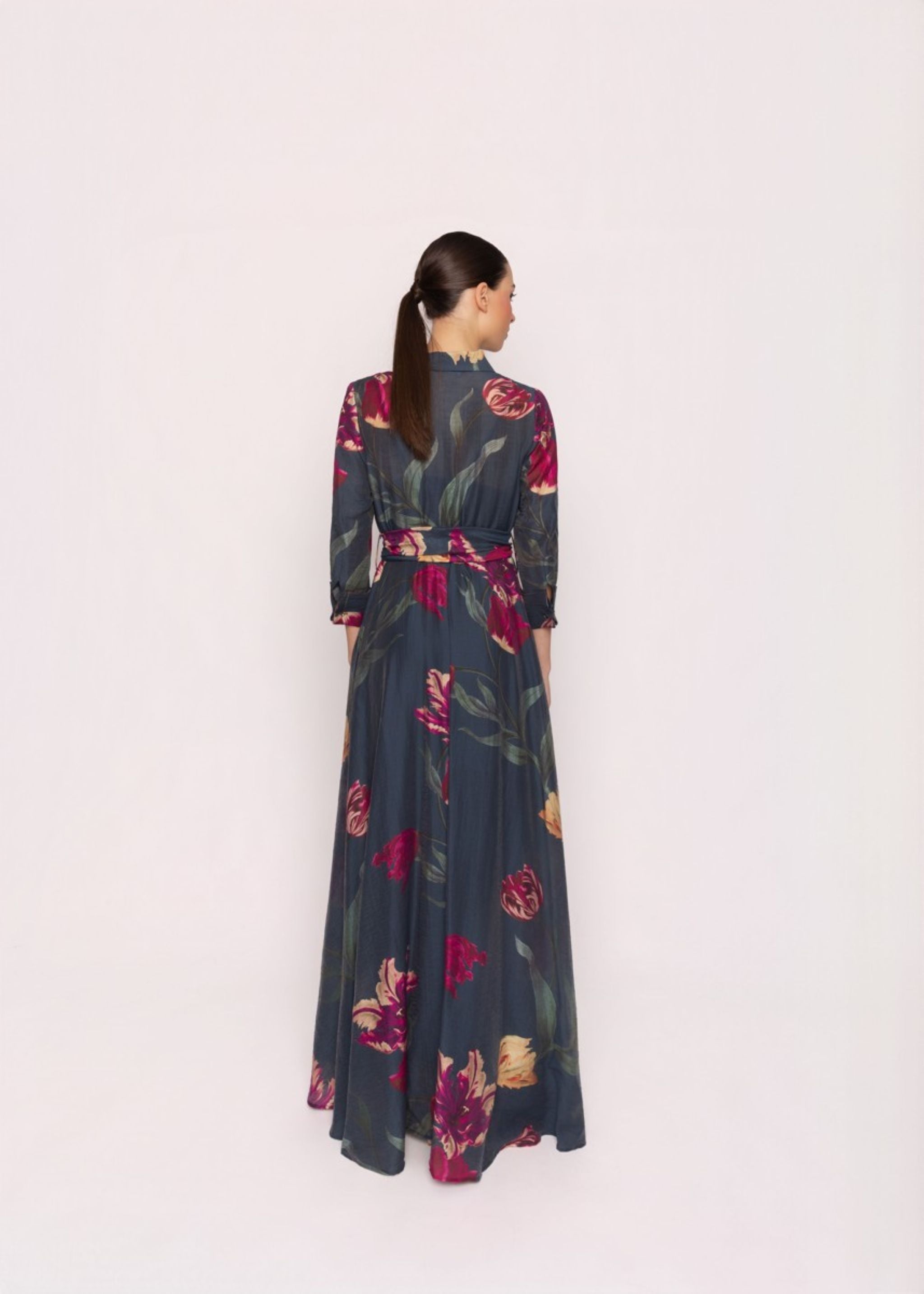 Carla Ruiz Women's Shirtwaist Dress in Navy
