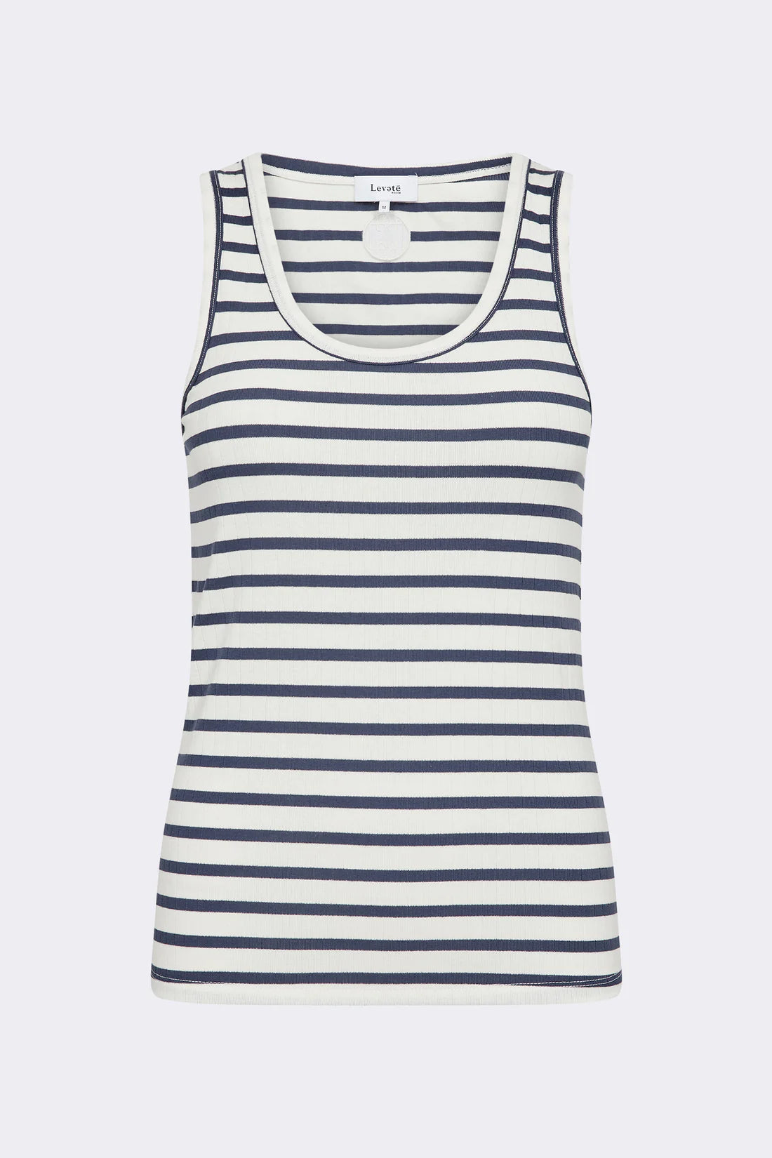 Levete Room Neddie 5 Sleeveless Top in Navy Stripe