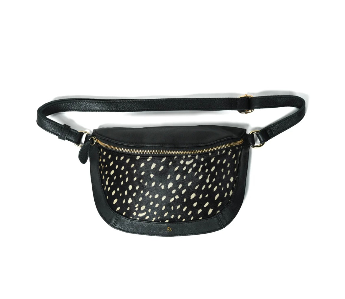 Bell & Fox Liberty Crossbody Bag in black & white