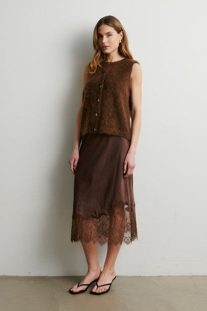 Second Female Wila Lace Midi Skirt