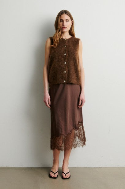 Second Female Wila Lace Midi Skirt