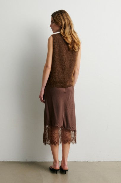 Second Female Wila Lace Midi Skirt
