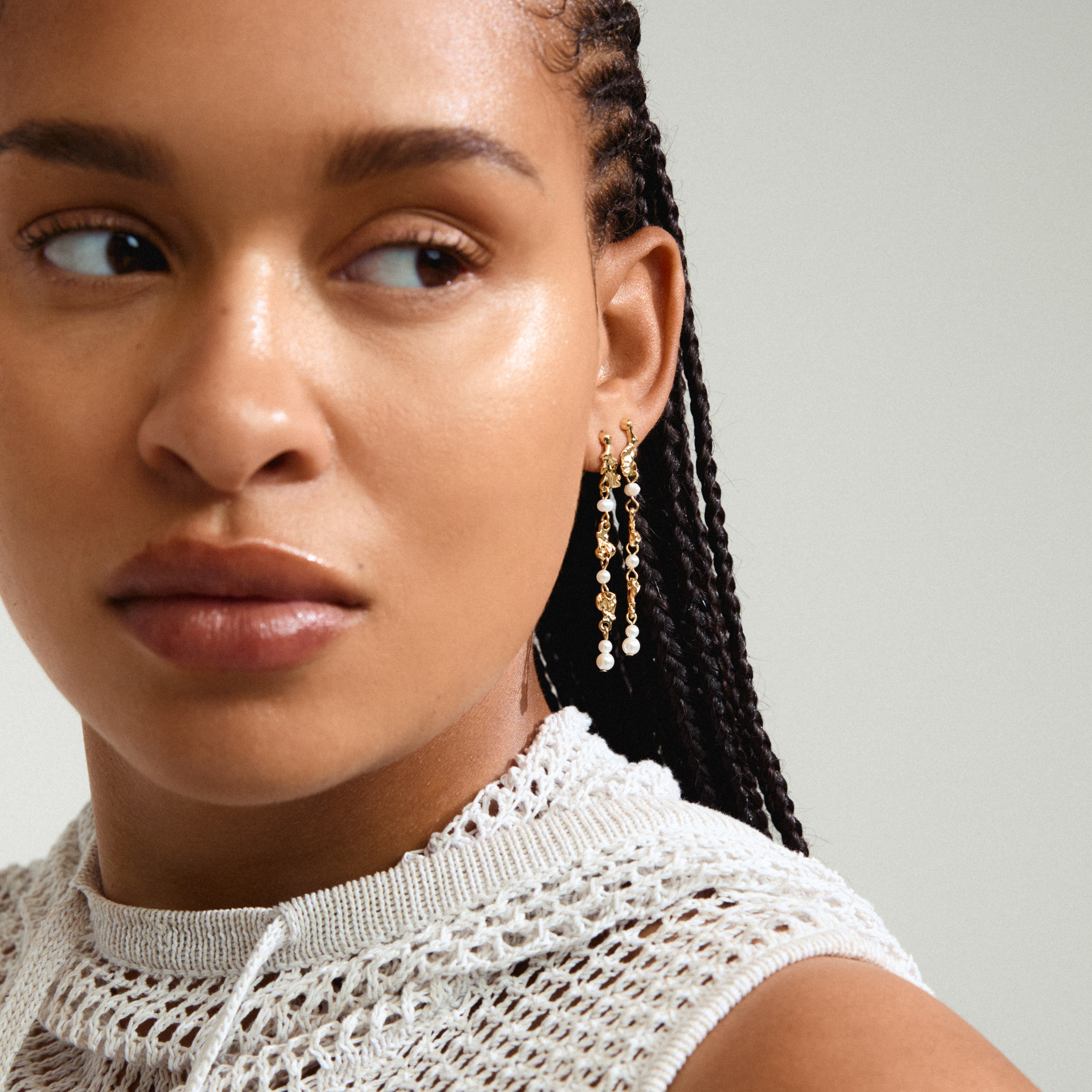 PILGRIM - Sloan Pearl Earrings Gold-plated - 692512003