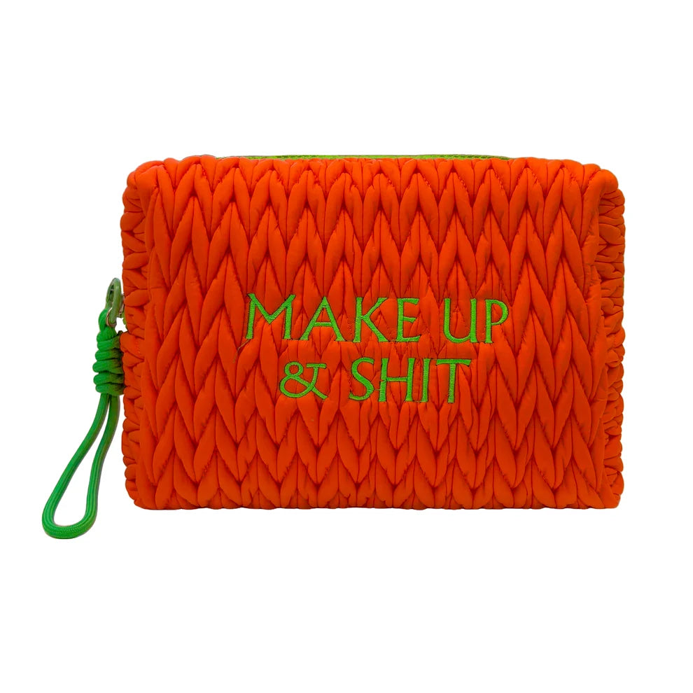 Lilly Loves Cosmetic Bag - Orange and Green