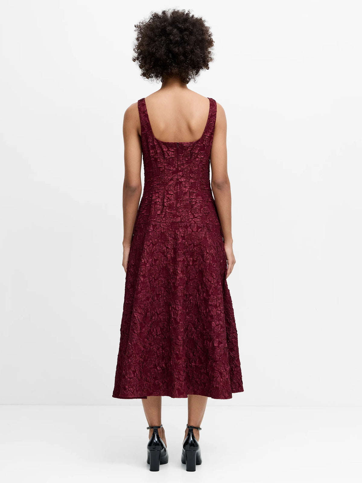 French Connection Milenda Jacquard Midi Dress