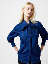 French Connection- Zaves Chambray Button through shirt- 72YAJ