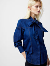 French Connection- Zaves Chambray Button through shirt- 72YAJ