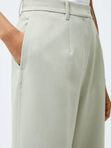 French Connection Angie Suiting Wide Leg Trouser in Pistachio Green - 74YAS