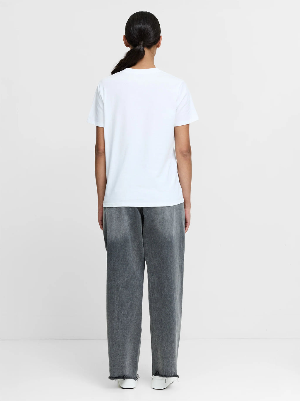 French Connection Cotton Jersey Rose T-Shirt