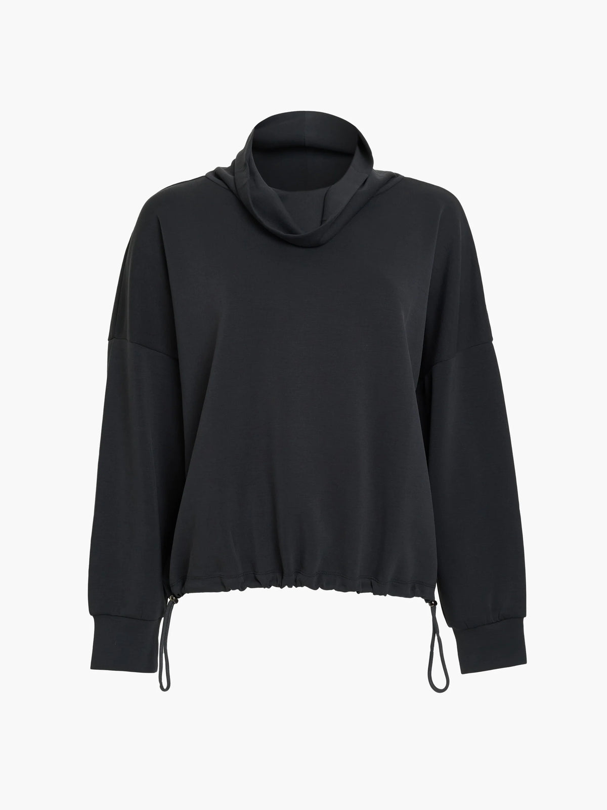 French Connection Wren Draped Funnel Neck Sweatshirt