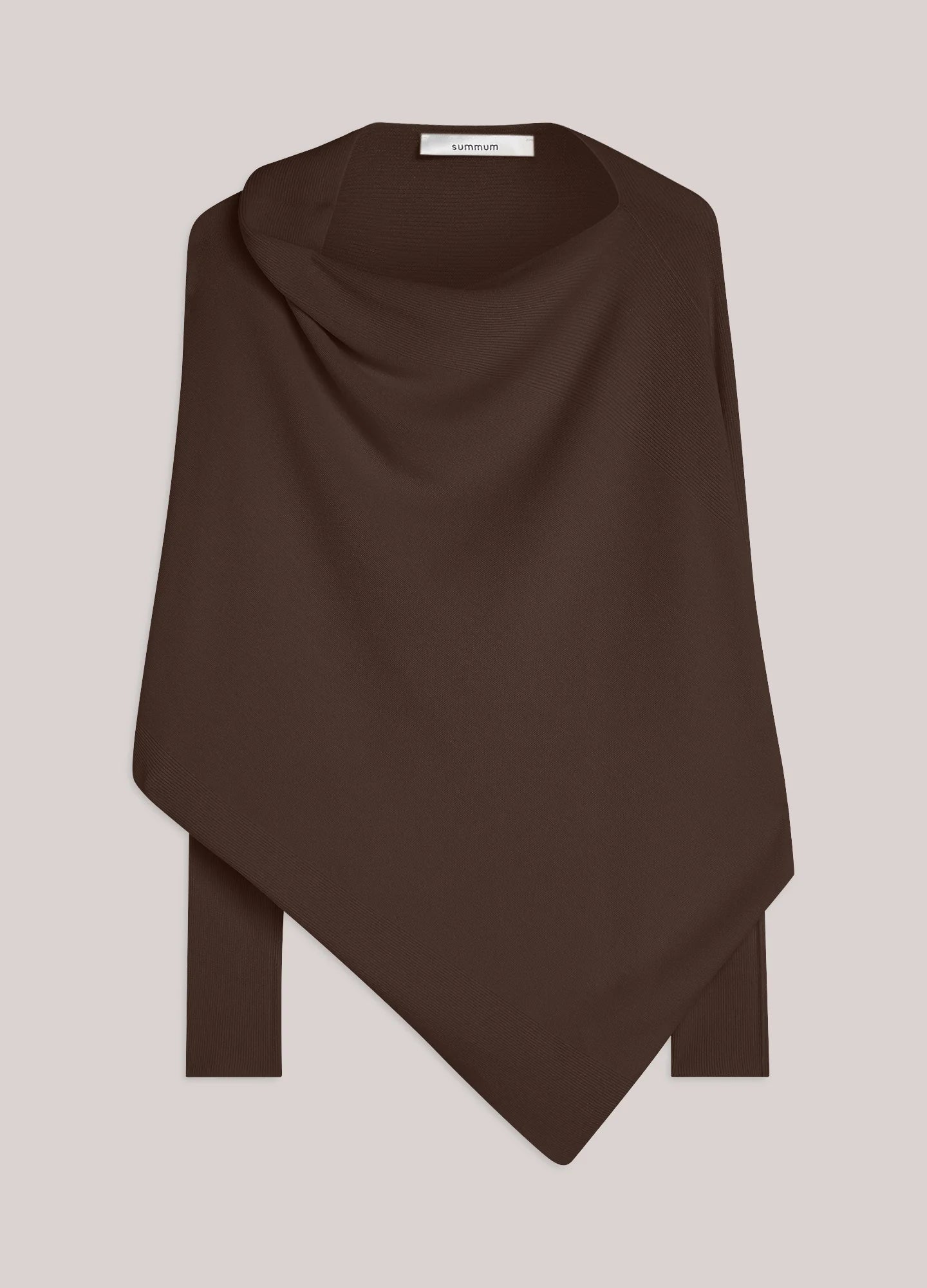 Summum Woman Sweater Viscose Blend Knit in Dark Chocolate