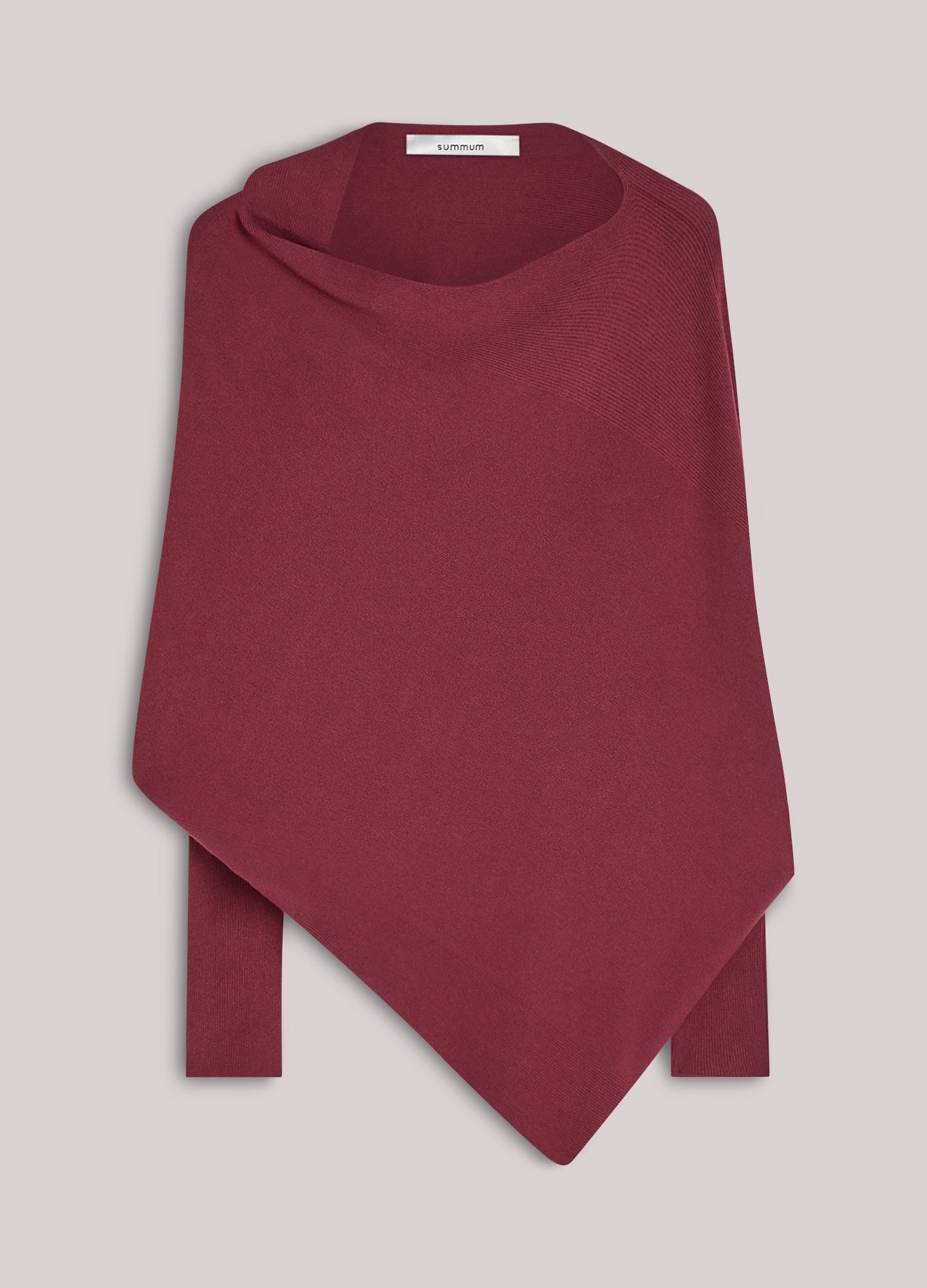 Summum Woman Sweater Viscose Blend Knit in Merlot - 7s7965-70054
