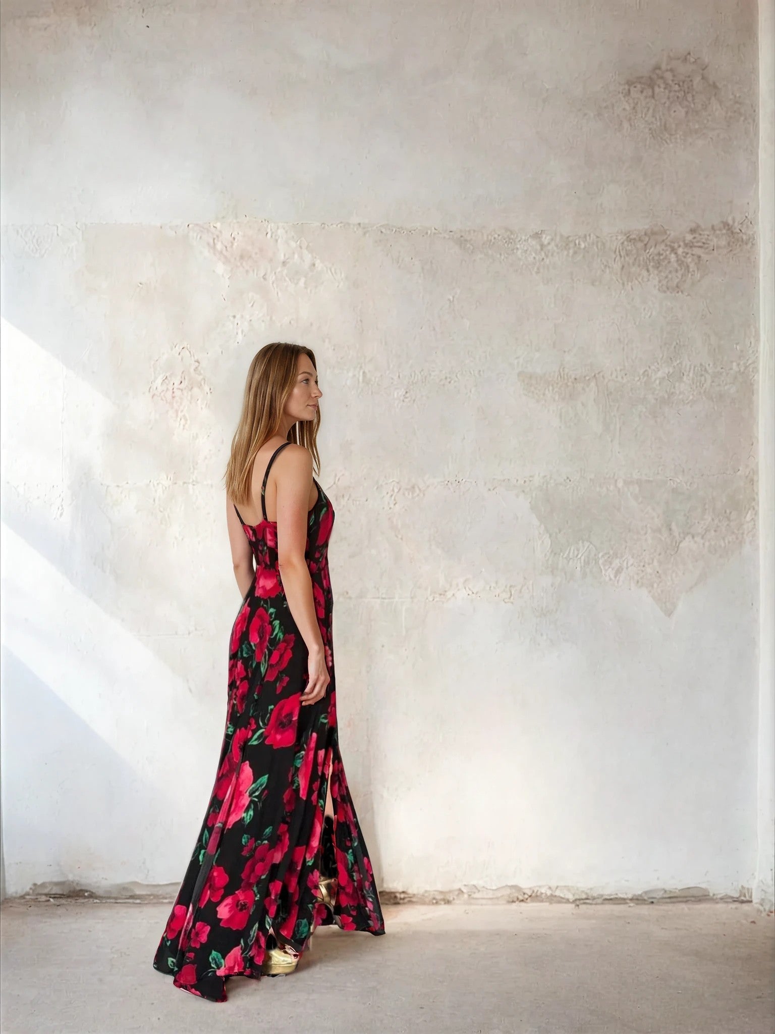 Sirens - Lotus Dress in Black Poppy