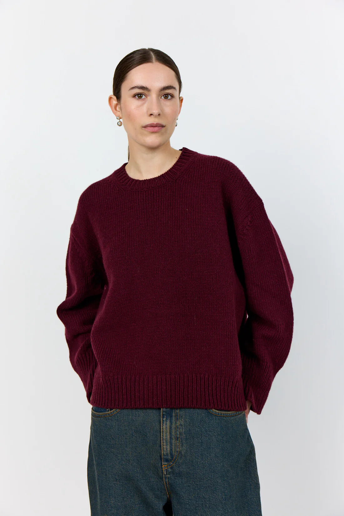 Levete Room Perle Cashmere Knit in Bordeaux - 301428