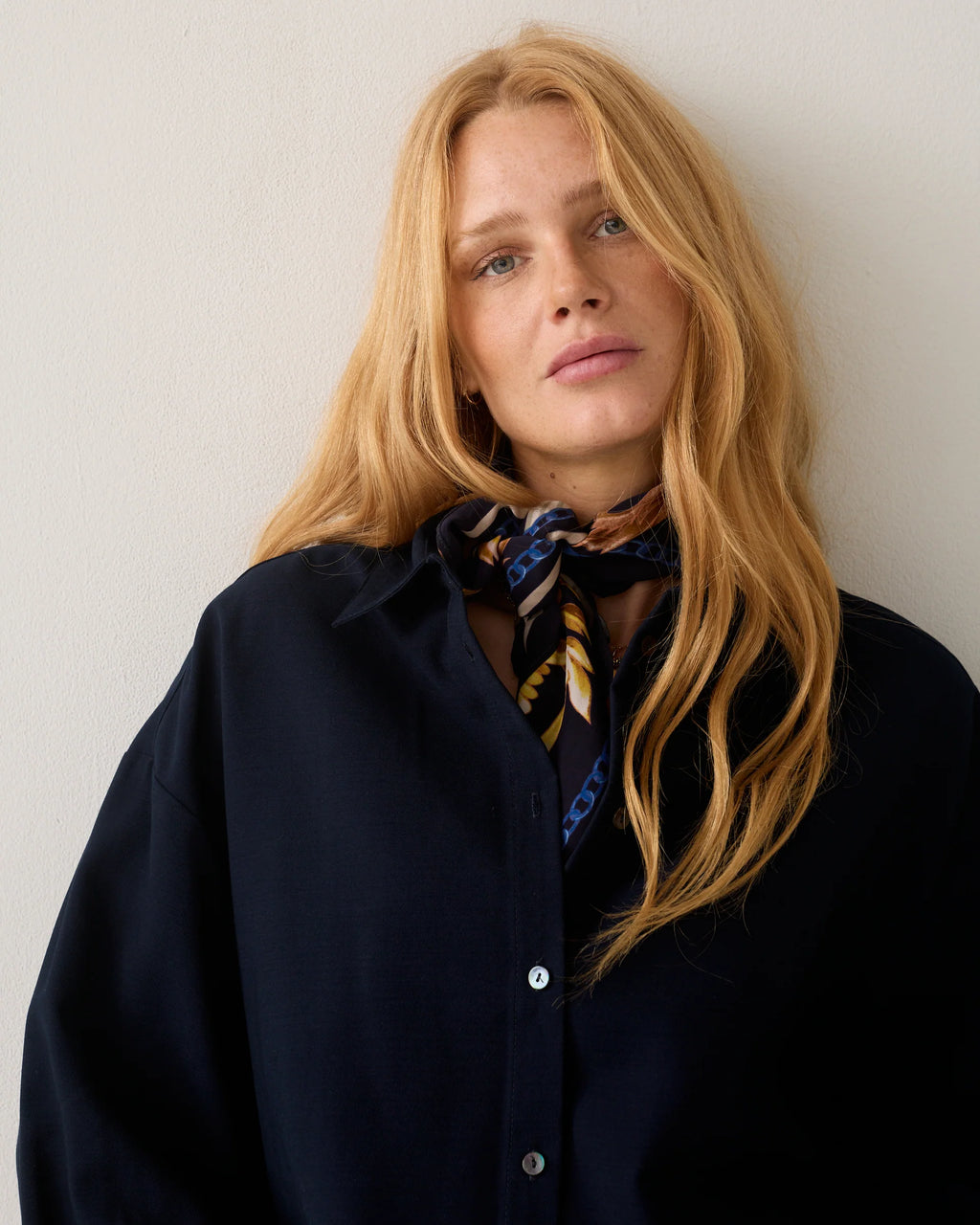 Summum Woman Printed Satin Scarf
