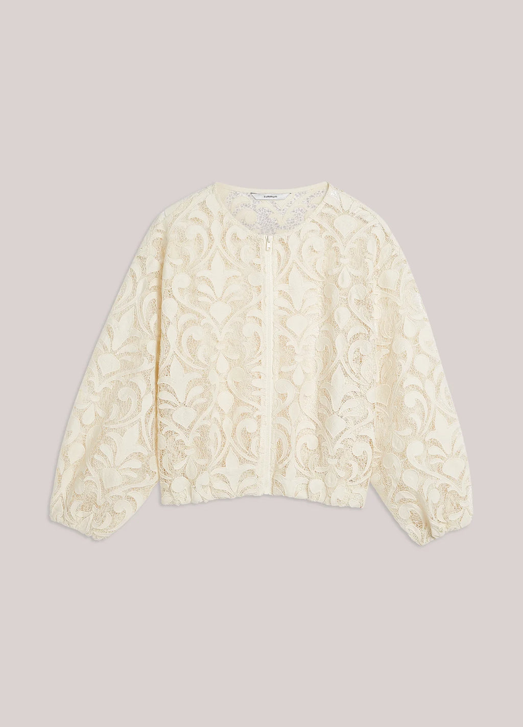 Summum Woman Ivory Lace Jacket - 1s1298-12182