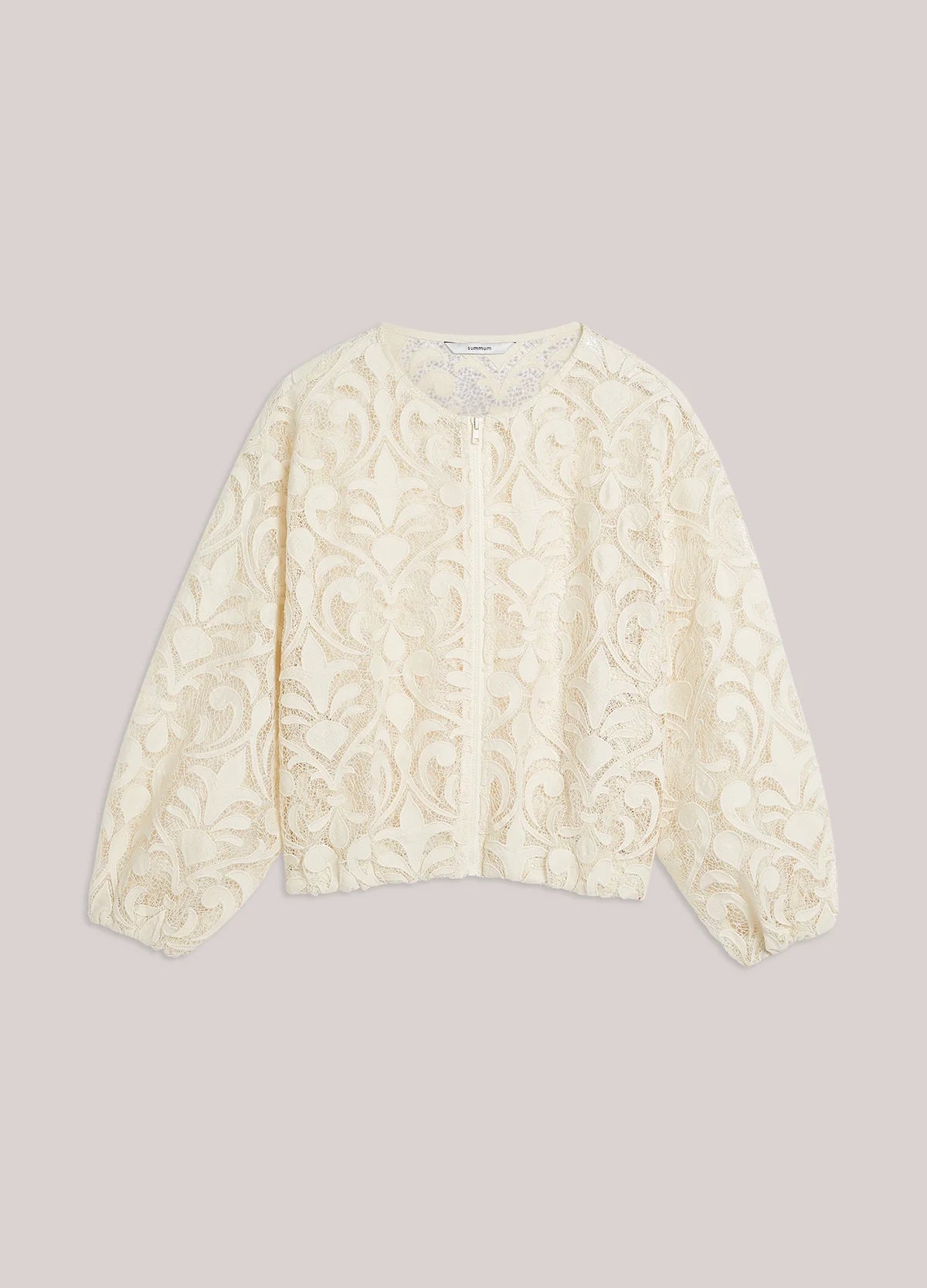 Summum Woman Ivory Lace Jacket - 1s1298-12182