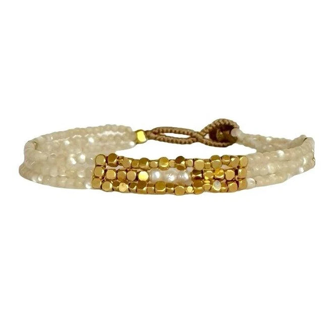 IBU-Lulu Lily Bracelet-Mother of Pearl